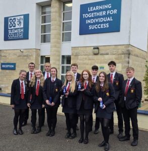 The Senior Pupil Leadership team met with their counterparts from 17 other schools at the Slemish Leadership Lunch event.
