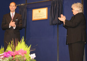 HRH The Earl of Wessex officially opened the new school building for Bangor Academy and Sixth Form College